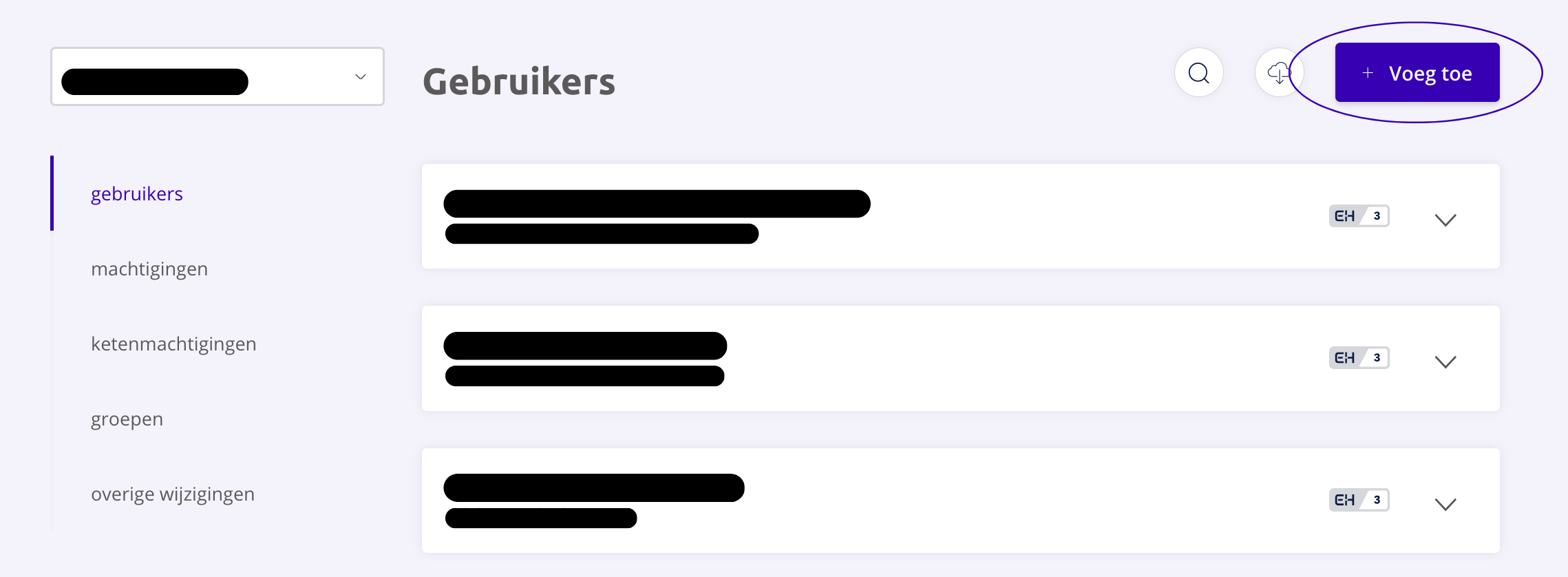 Een gebruiker toevoegen in de Beheermodule
